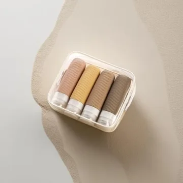 TSA Approved Leak-Proof Silicone Travel Bottles 4 Pack