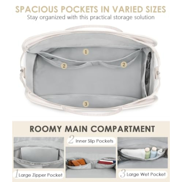 ETRONIK Women's Weekender Bag with Shoe Compartment & USB Port