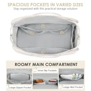 ETRONIK Women's Weekender Bag with Shoe Compartment & USB Port