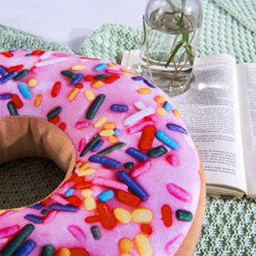 HYSEAS Round Donut Throw Pillow - Soft Decorative Cushion for Home