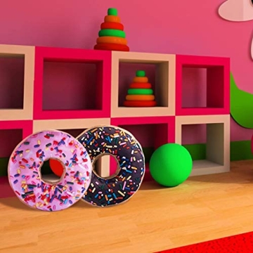 HYSEAS Round Donut Throw Pillow - Soft Decorative Cushion for Home