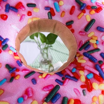 HYSEAS Round Donut Throw Pillow - Soft Decorative Cushion for Home