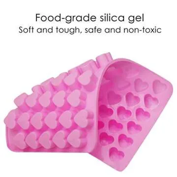 Silicone Heart Moulds for Candy and Chocolate Treats