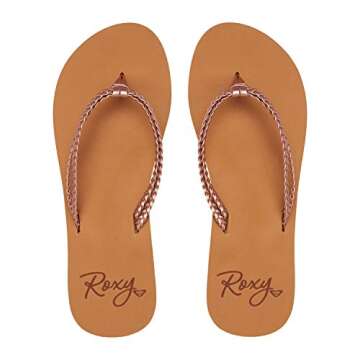 Roxy Women's Costas Sandal Flip Flop, Comfort & Style