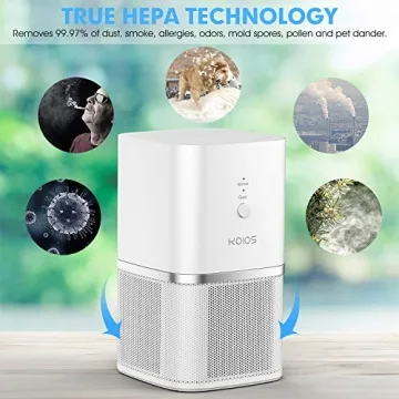 KOIOS H13 HEPA Air Purifier for Smokers Pets Small Spaces