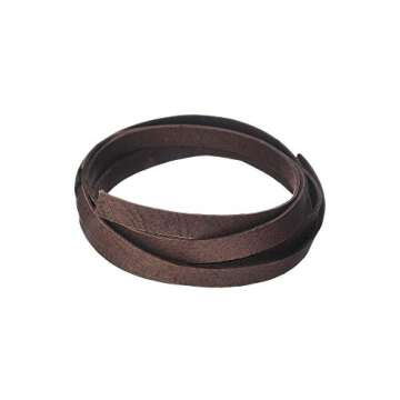 Silver Creek Leather Co Realeather DOS50-0207 Deerskin Leather Lace for Crafts and Jewelry Making, 0.125" x 50', Chocolate, 1-Spool
