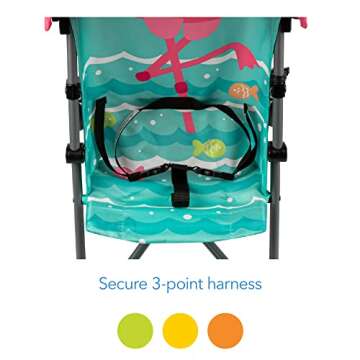 Cosco Character Umbrella Stroller - Lightweight Pink Flamingo Design