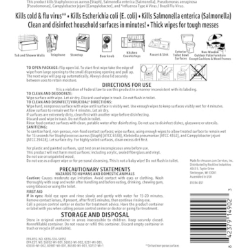 Amazon Basics Disinfecting Wipes in Lemon Scent, 255 Count