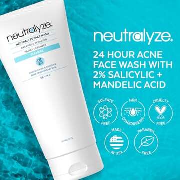 Neutralyze Acne Face Wash with 2% Salicylic Acid & Mandelic