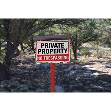 Durable Large No Trespassing Sign - Weatherproof & Lasts 7 Years