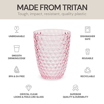 Durable BELLAFORTE Shatterproof Tumblers - Set of 4