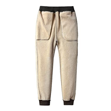 Yeokou Warm Sherpa Lined Athletic Sweatpants for Women