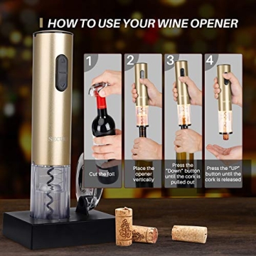 Rechargeable Electric Wine Opener - Effortless and Stylish