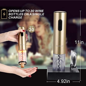Rechargeable Electric Wine Opener - Effortless and Stylish