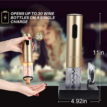 Rechargeable Electric Wine Opener - Effortless and Stylish