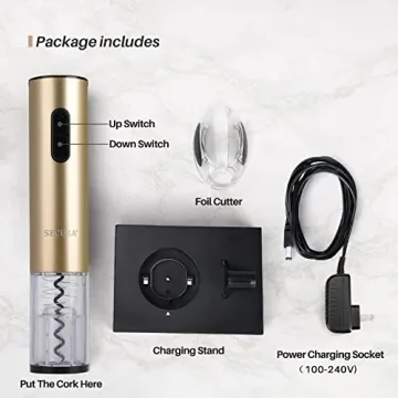 Rechargeable Electric Wine Opener - Effortless and Stylish