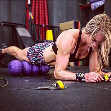 Rollga Standard - The Better Foam Roller for Flexibility, Muscle Recovery, Back & Neck Massage, & Exercise (Purple)