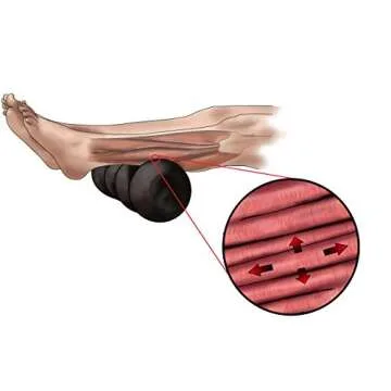 Rollga Standard - The Better Foam Roller for Flexibility, Muscle Recovery, Back & Neck Massage, & Exercise (Purple)