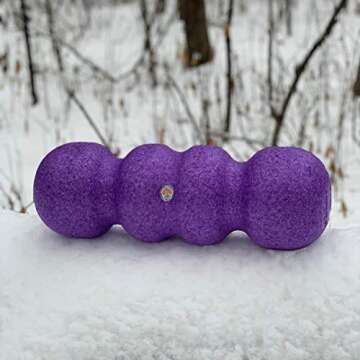 Rollga Standard - The Better Foam Roller for Flexibility, Muscle Recovery, Back & Neck Massage, & Exercise (Purple)