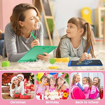 Zhehao 32 Pieces LCD Doodle Board for Kids 8.5 Inch