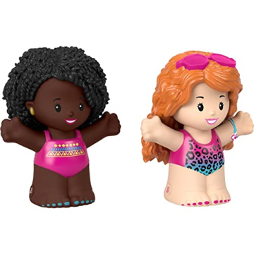 Fisher-Price Little People Toddler Toys Barbie Swimming Figure Set with 2 Characters for Preschool P...