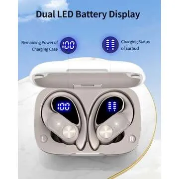 PocBuds Bluetooth Earbuds 80hrs Playtime Wireless Charging