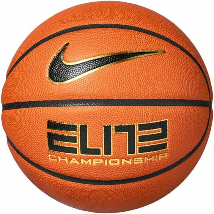 Nike Elite Championship Basketball in Black & Gold 28.5