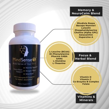 MindSense1 Brain Boost - Focus, Memory & Balanced Nutrition