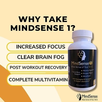 MindSense1 Brain Boost - Focus, Memory & Balanced Nutrition