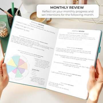 Clever Fox Planner PRO Undated Weekly Organizer A4 Size Dark Teal