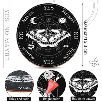 Enchanting Maitys Butterfly Pendulum Board Set for Metaphysical Exploration