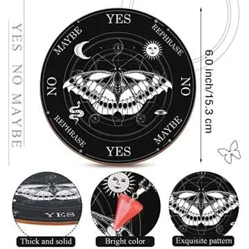 Enchanting Maitys Butterfly Pendulum Board Set for Metaphysical Exploration
