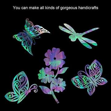 Outus Iridescent Cellophane Film Rainbow Cellophane Wrapping DIY Craft Decorations for Gift Baskets Fairy Butterfly Supply Party Festival celebrations(39 x 138 Inch,Pink)