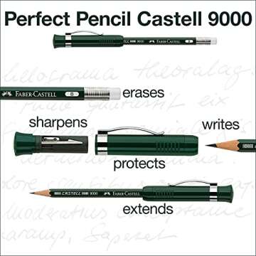Faber-Castell Perfect Pencil with 3 Refills | Quality Writing Tool