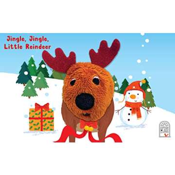 Jingle, Jingle, Little Reindeer Finger Puppet Christmas Board Book Ages 0-4 (Finger Puppet Board Book)