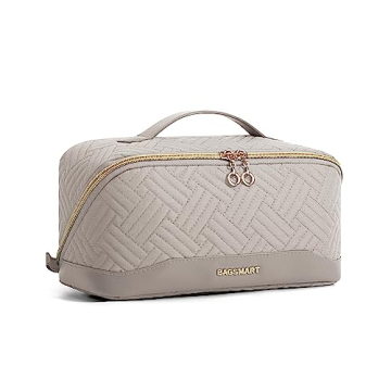 BAGSMART Makeup Bag - Water-Resistant, Travel-Friendly Organizer