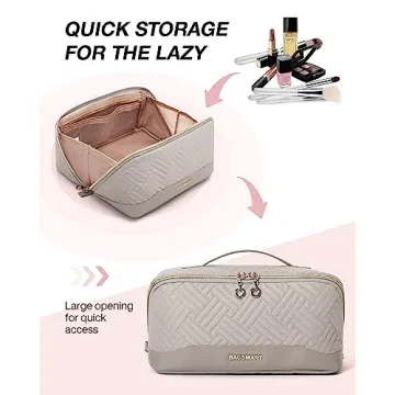 BAGSMART Makeup Bag - Water-Resistant, Travel-Friendly Organizer
