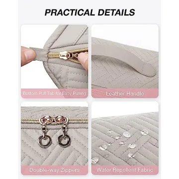 BAGSMART Makeup Bag - Water-Resistant, Travel-Friendly Organizer