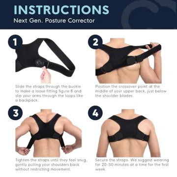 Adjustable Copper Posture Corrector for Pain Relief & Support