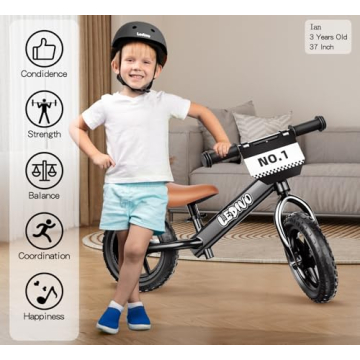 LEDIVO Toddler Balance Bike 12 Inch No Pedal Kids Bike