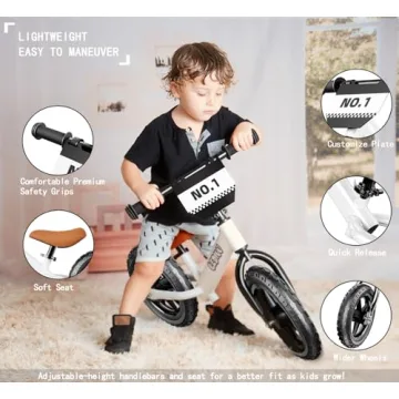 LEDIVO Toddler Balance Bike 12 Inch No Pedal Kids Bike