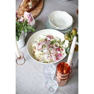 Dorotea Hand Painted Vegetable Serving Bowl, 10.5-Inch