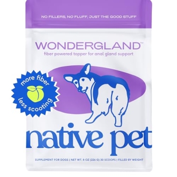 Native Pet WonderGland Dog Anal Gland Support for Happy Pets 30 Scoops