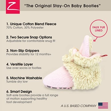 Zutano Unisex Fleece Baby Booties with Organic Cotton
