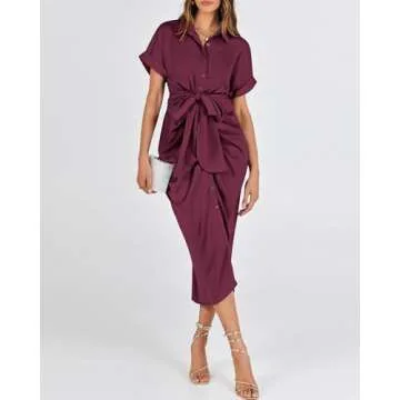 BTFBM 2025 Elegant Ruched Maxi Dress for Women