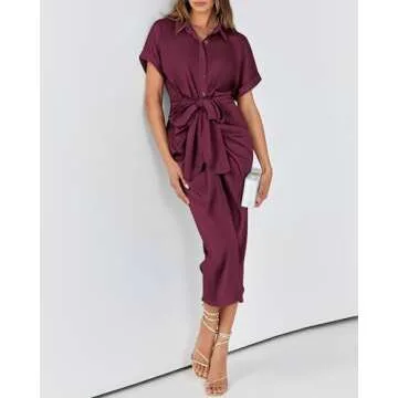 BTFBM 2025 Elegant Ruched Maxi Dress for Women