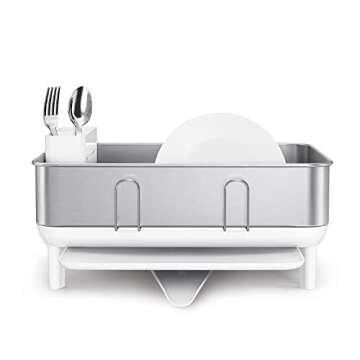 simplehuman Compact Kitchen Dish Drying Rack for All Homes