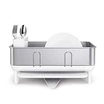 simplehuman Compact Kitchen Dish Drying Rack for All Homes