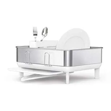 simplehuman Compact Kitchen Dish Drying Rack for All Homes