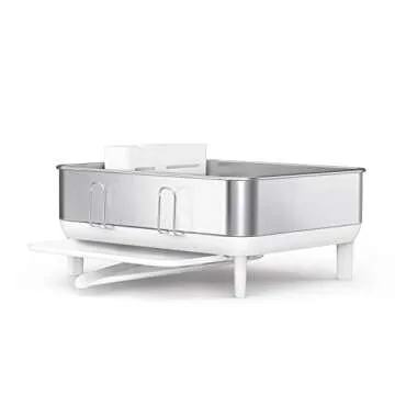 simplehuman Compact Kitchen Dish Drying Rack for All Homes